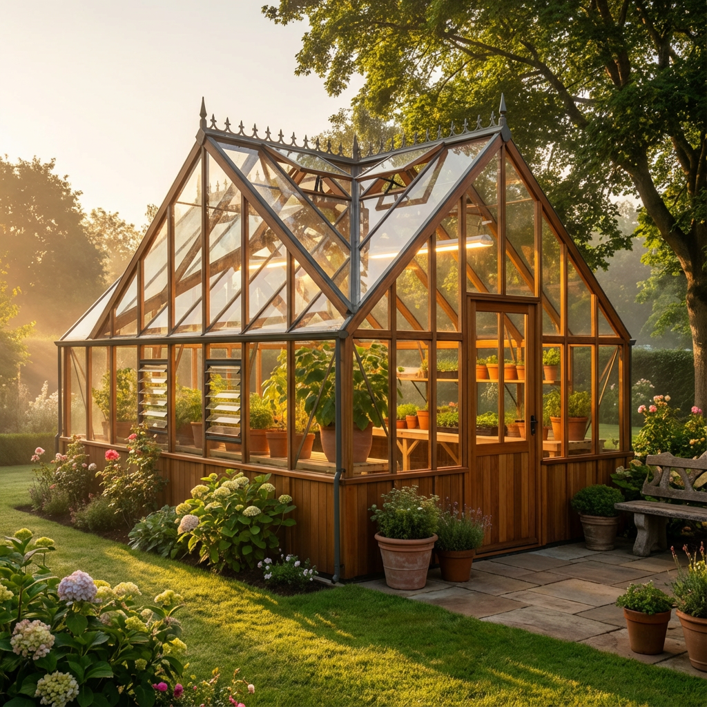 Westminster Cedar Half-Boarded Greenhouse – Planet Greenhouse