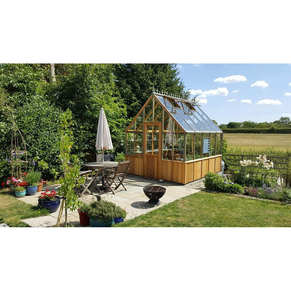 Cheltenham Cedar Half-Boarded Greenhouse