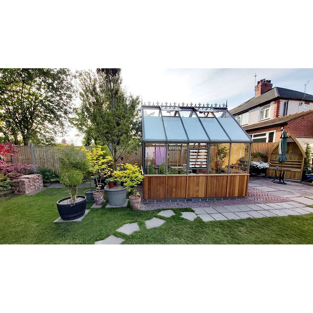 Cheltenham Cedar Half-Boarded Greenhouse