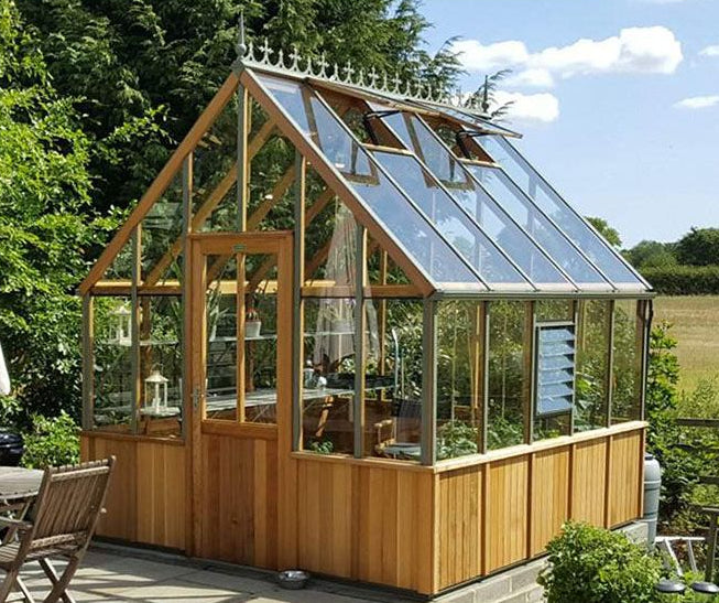 Cheltenham Cedar Half-Boarded Greenhouse