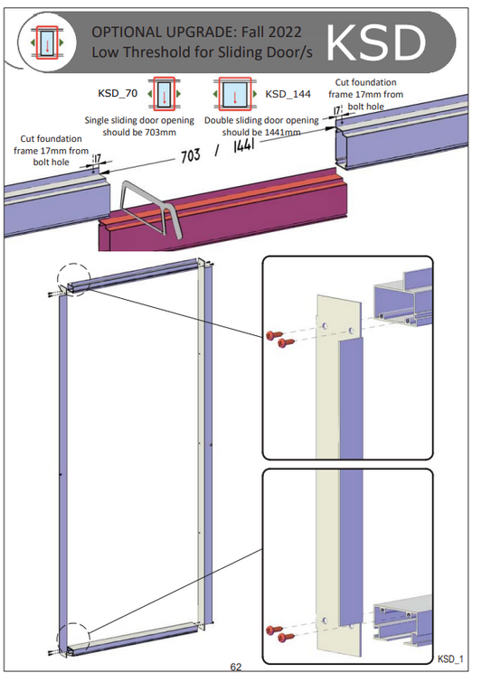 Royal Victorian Low Threshhold Sliding Door