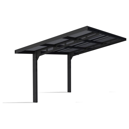 Palram - Canopia Sydney 10x20 Wave Single Carport - Black