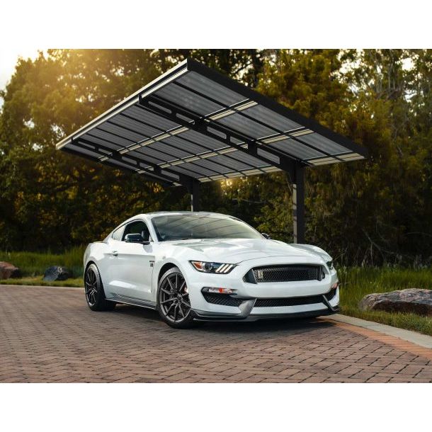 Palram - Canopia Sydney 10x20 Wave Single Carport - Black