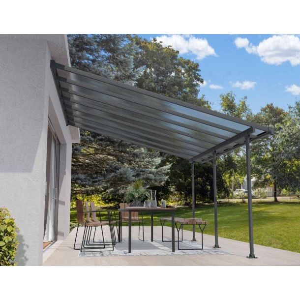 Palram - Canopia SanRemo 13' x 14' Patio Enclosure - Gray/Clear