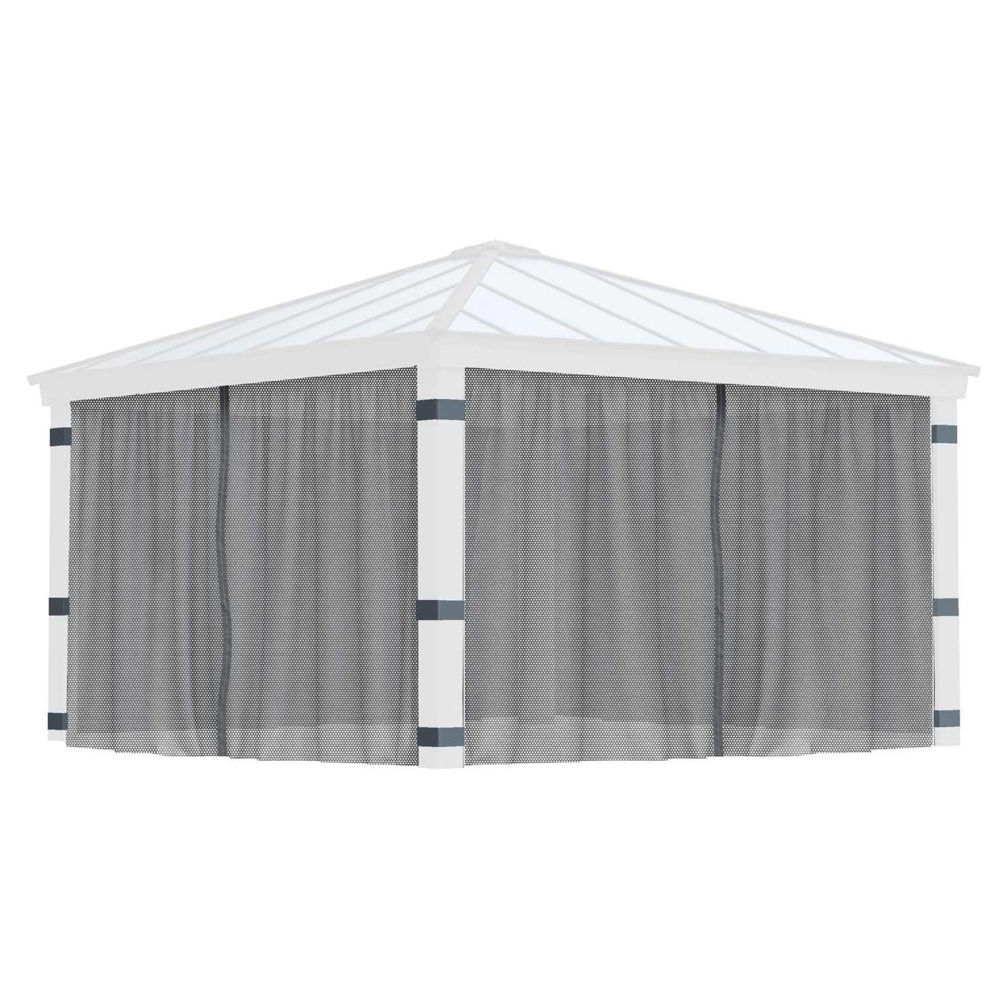 Palram - Canopia Dallas Netting Set - 4 Piece - Dark Gray