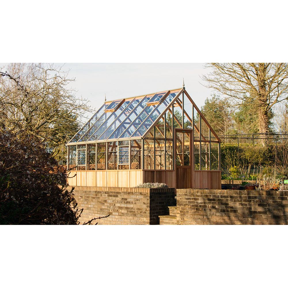 Westminster Cedar Half-Boarded Greenhouse