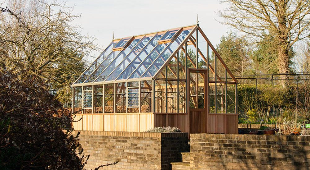 Westminster Cedar Half-Boarded Greenhouse