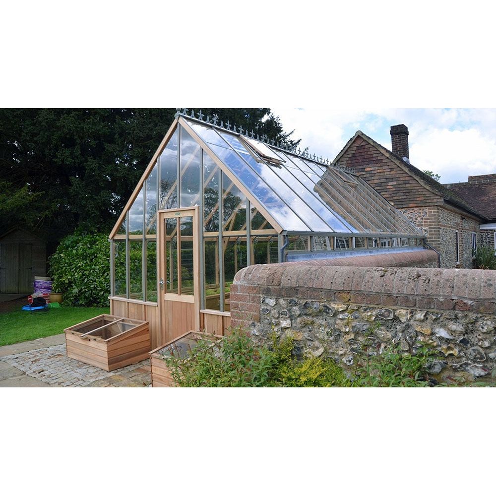 green westminster hollandrad Alton Westminster Victorian Cedar Greenhouses Cedar Wood & Tempered Glass / 10' x 16'8"