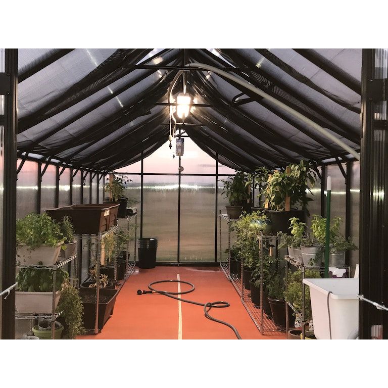 Mont 8FT x 24FT Black Greenhouse MONT-24-BK