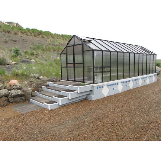 Mont 8FT x 24FT Black Greenhouse MONT-24-BK