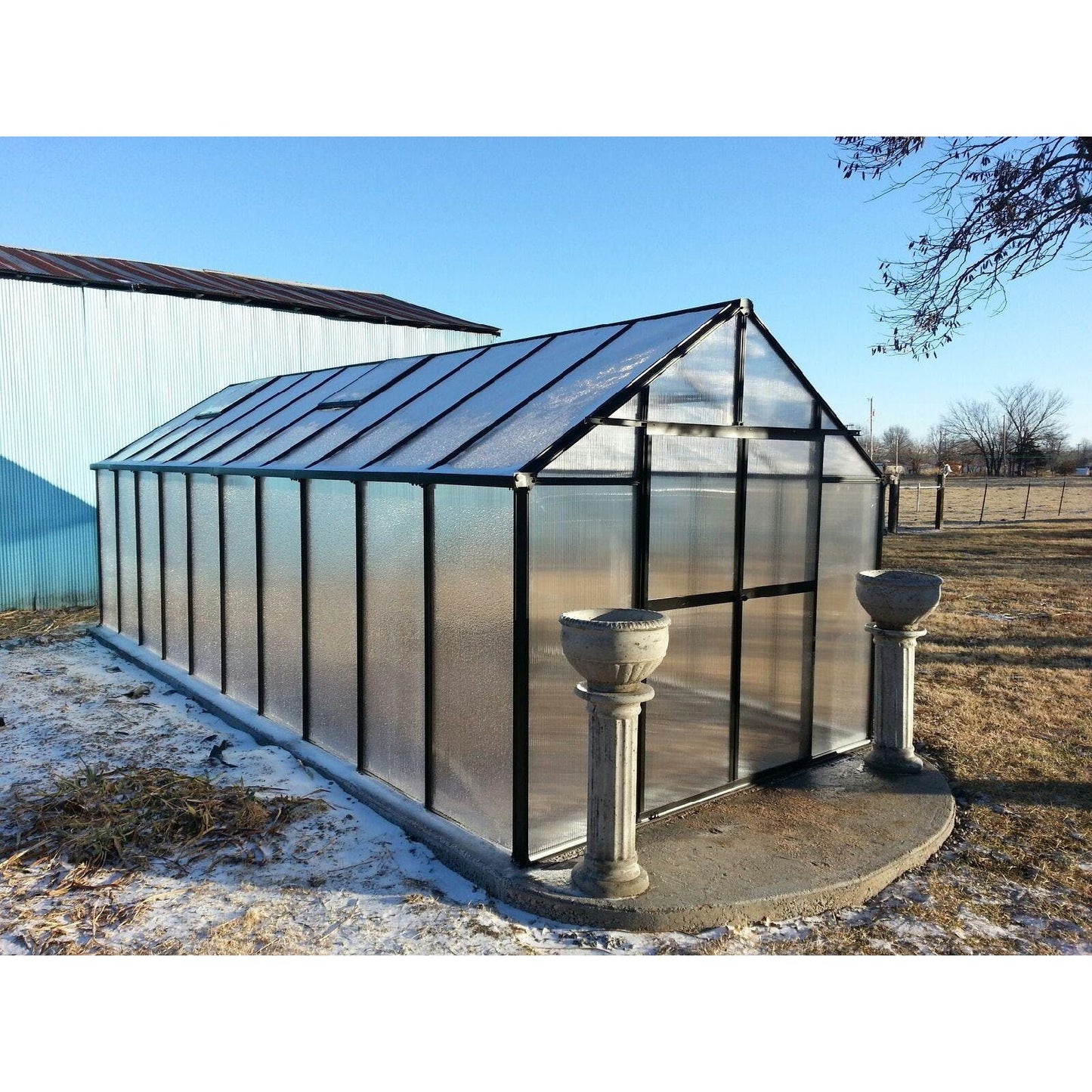 Mont 8FT x 20FT Black Greenhouse MONT-20-BK