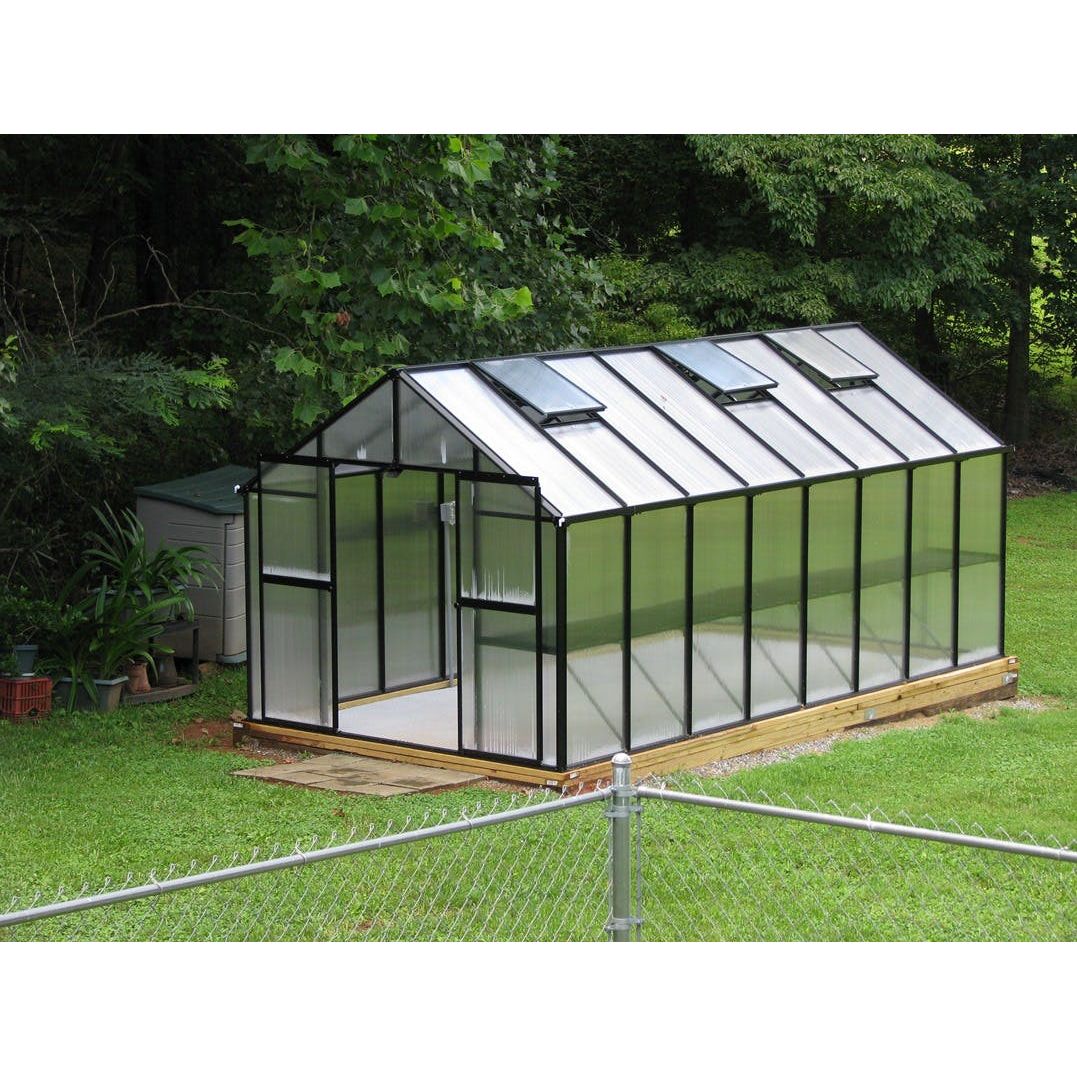 Mont 8FT x 16FT Black Greenhouse MONT-16-BK