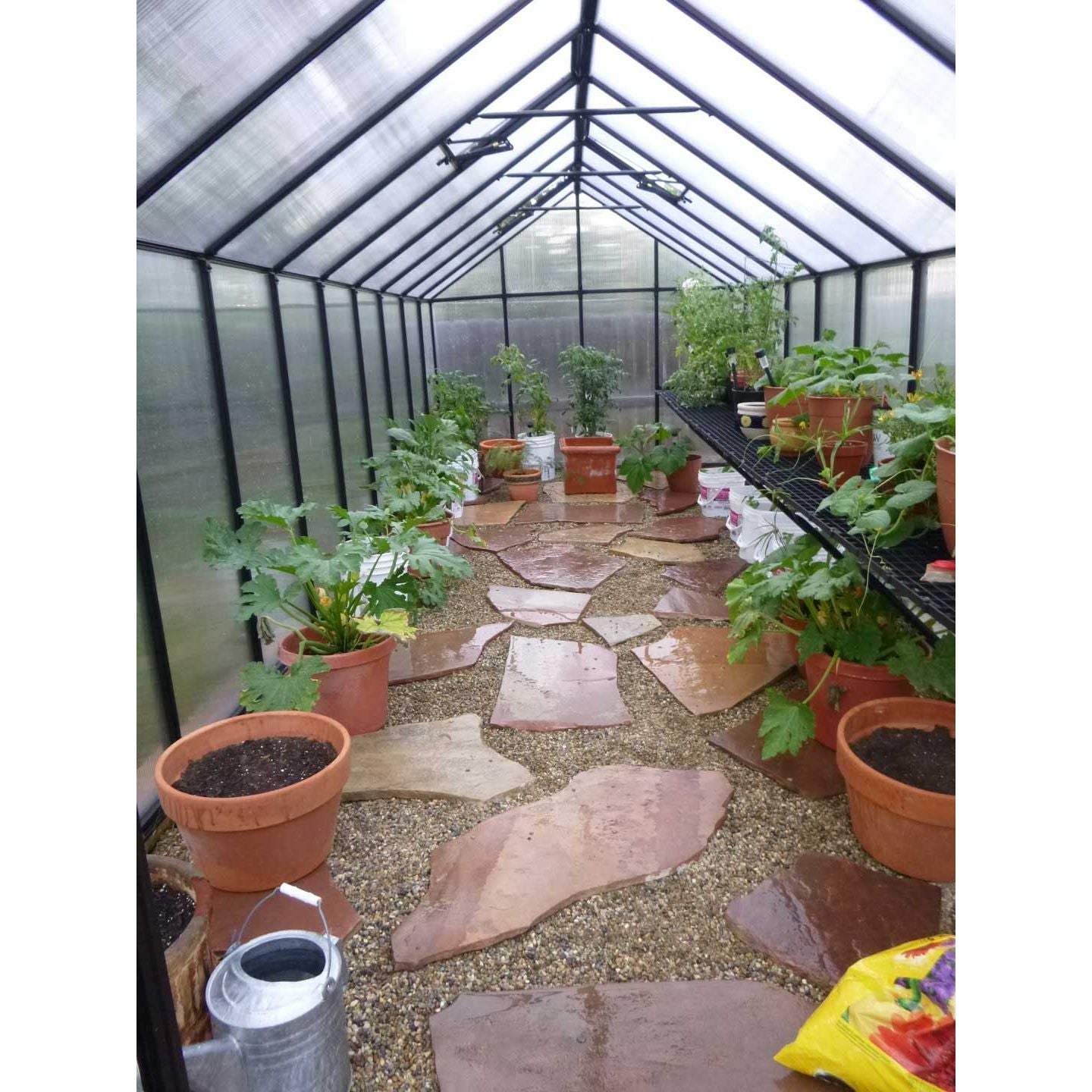 Mont Greenhouse 8FTx 24FT - Black Finish - Premium Package MONT-24-BK-PREMIUM