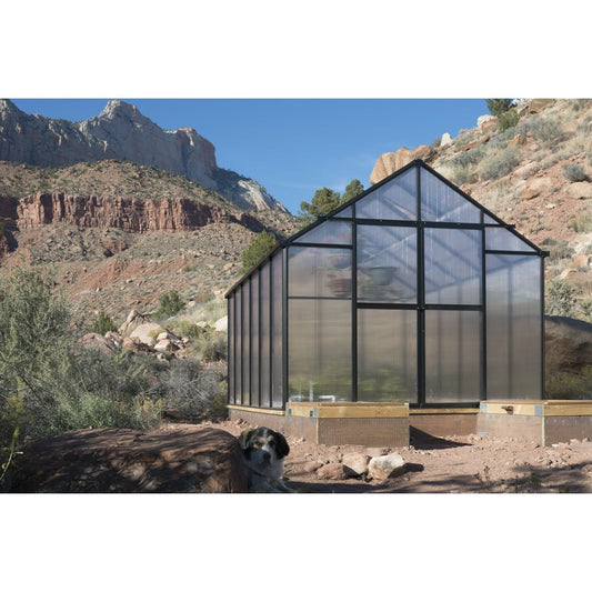 Mont 8FT x 12FT Black Greenhouse MONT-12-BK