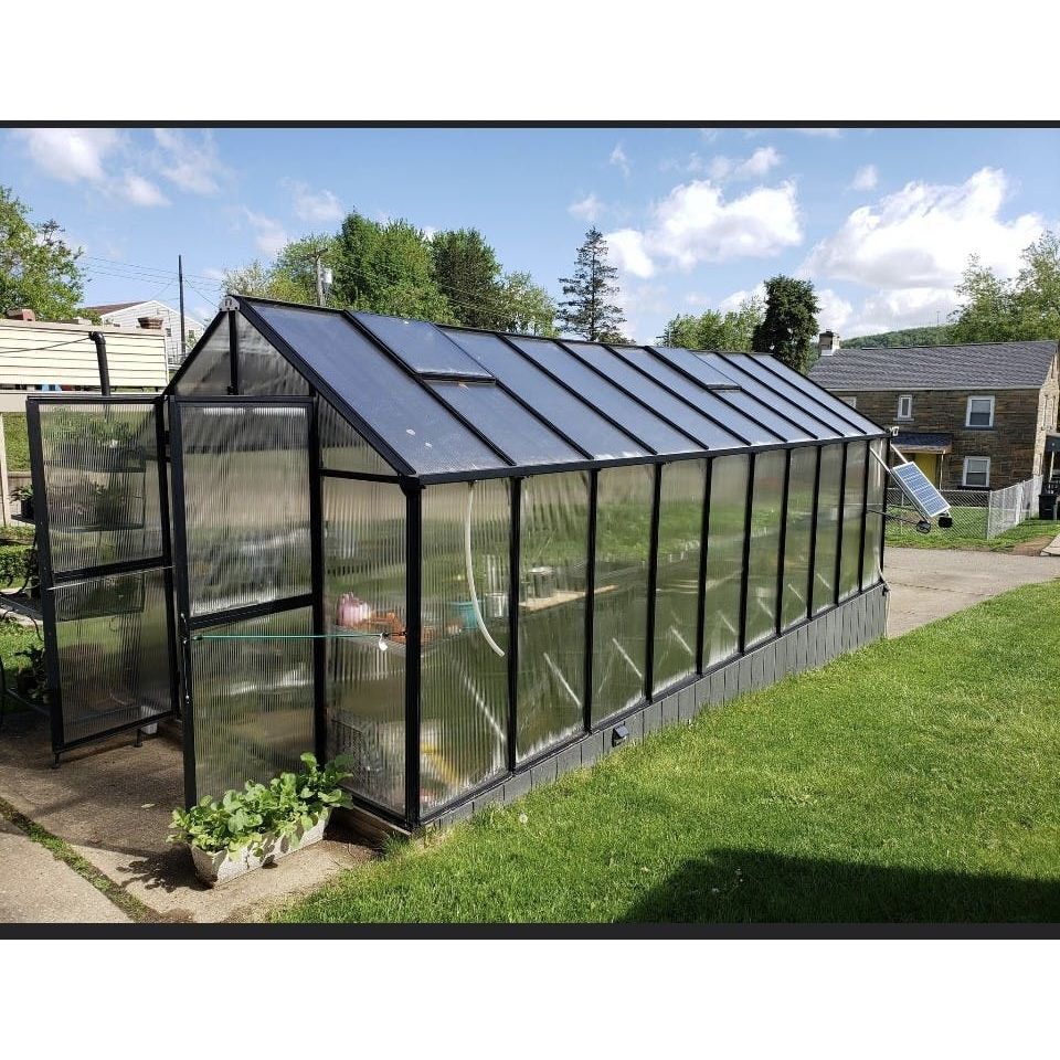 Mont 8FT x 20FT Black Greenhouse MONT-20-BK