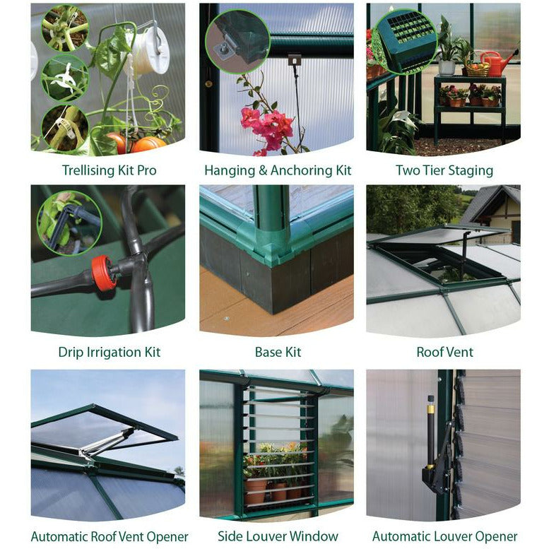Palram - Canopia Prestige 8' x 16' Greenhouse - Clear
