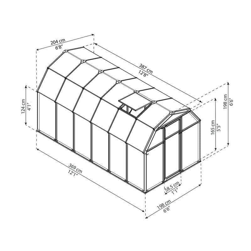 Palram - Canopia EcoGrow 6' x 12' Greenhouse