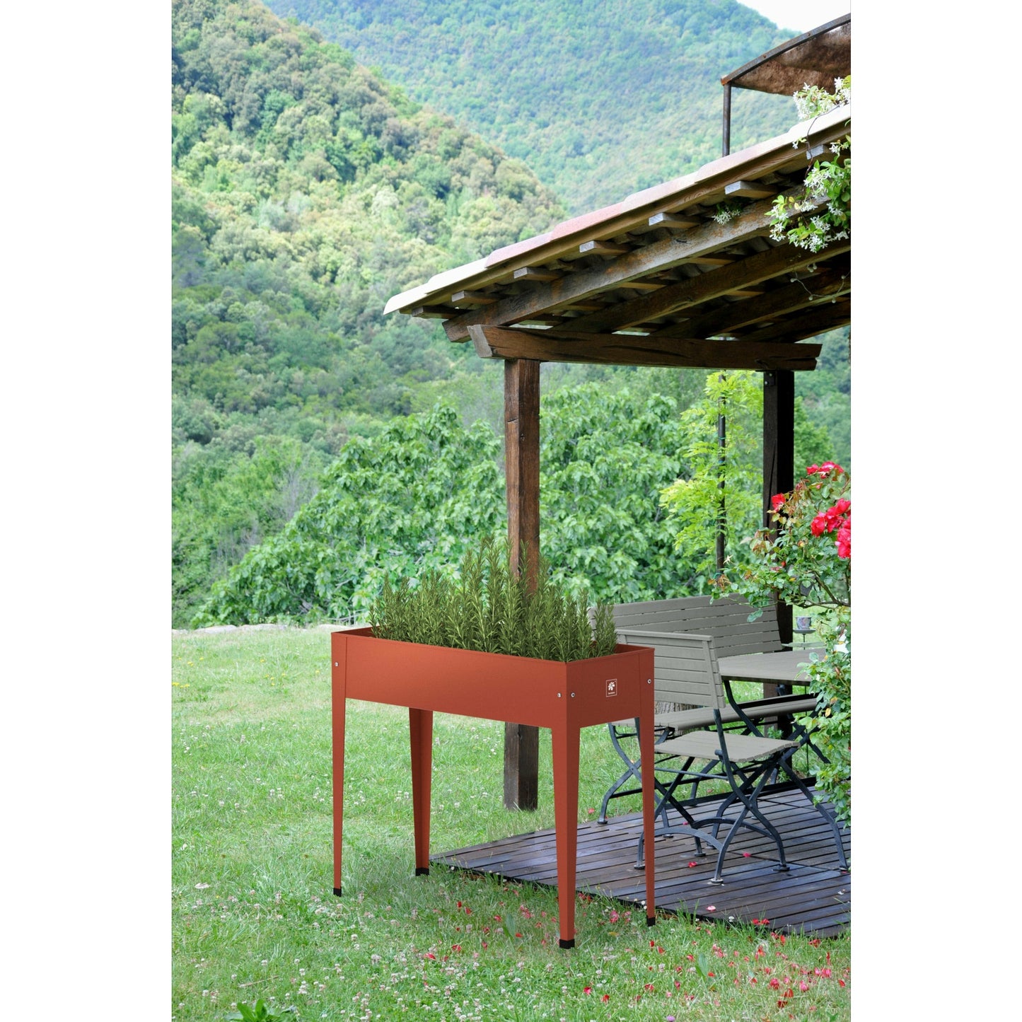 Urban Raised Planter Red