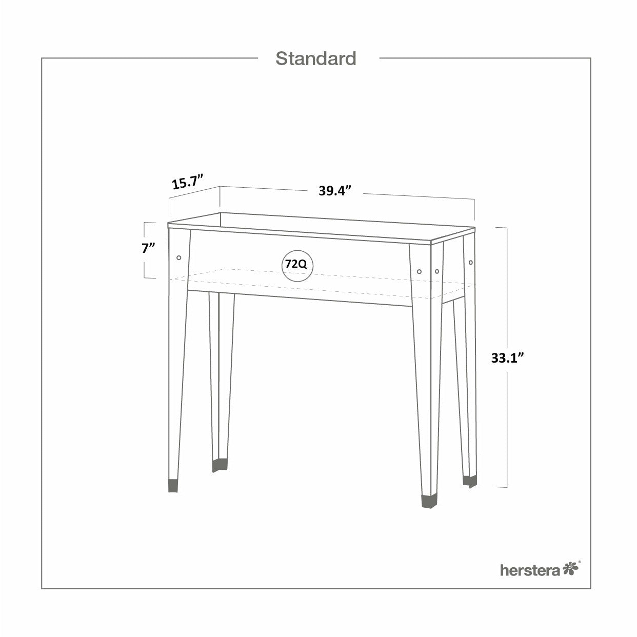 Urban Raised Planter Galvanized