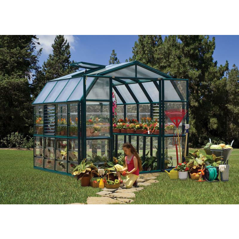 Palram - Canopia Prestige 8' x 8' Greenhouse - Clear