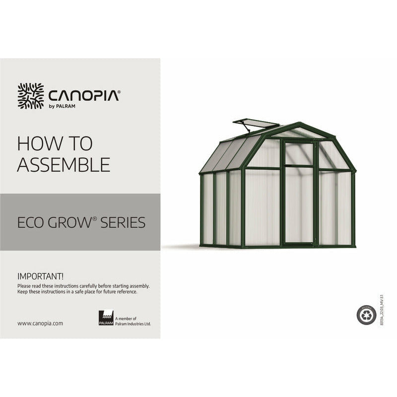 Palram - Canopia EcoGrow 6' x 10' Greenhouse