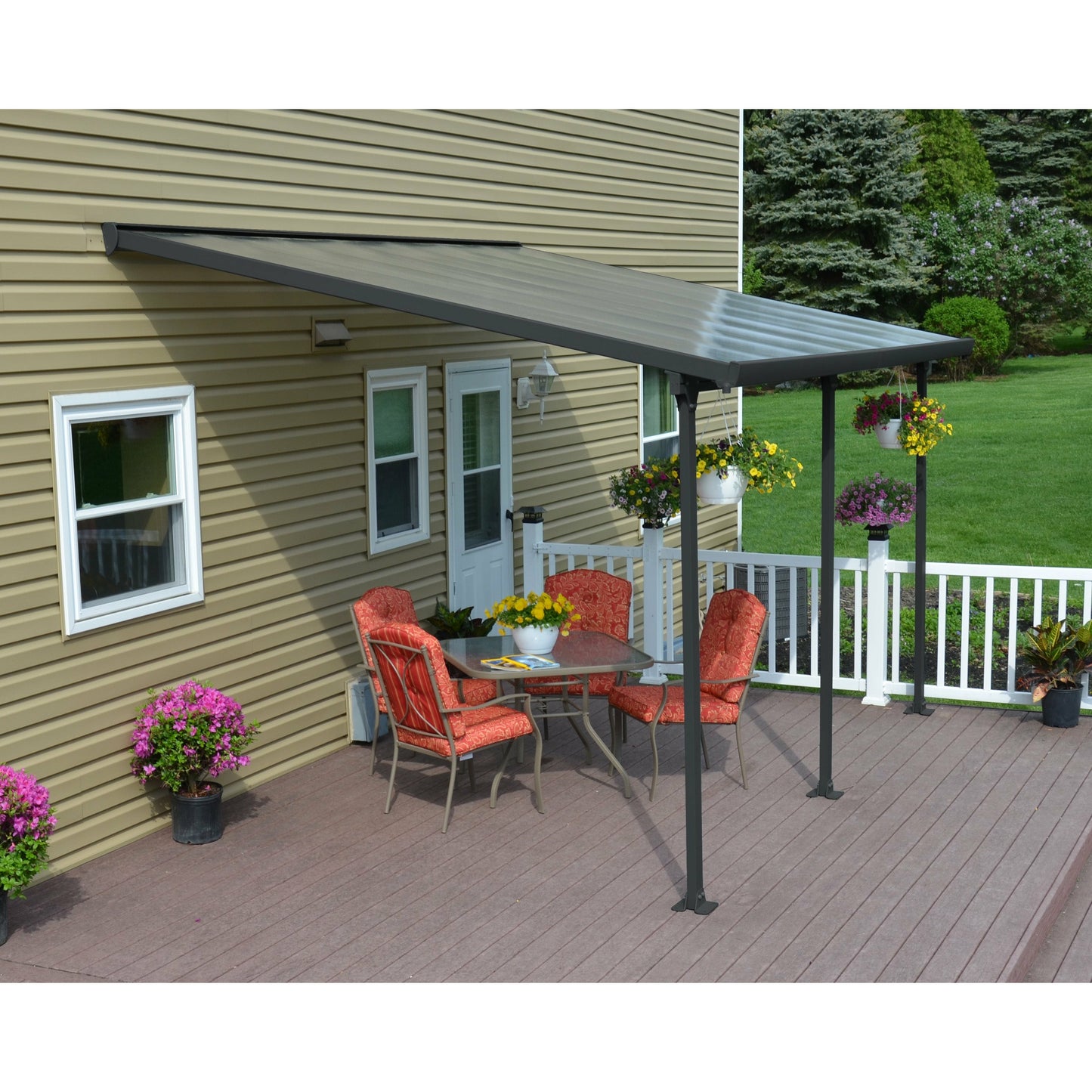 Palram Feria 10' x 14' Patio Cover - Gray