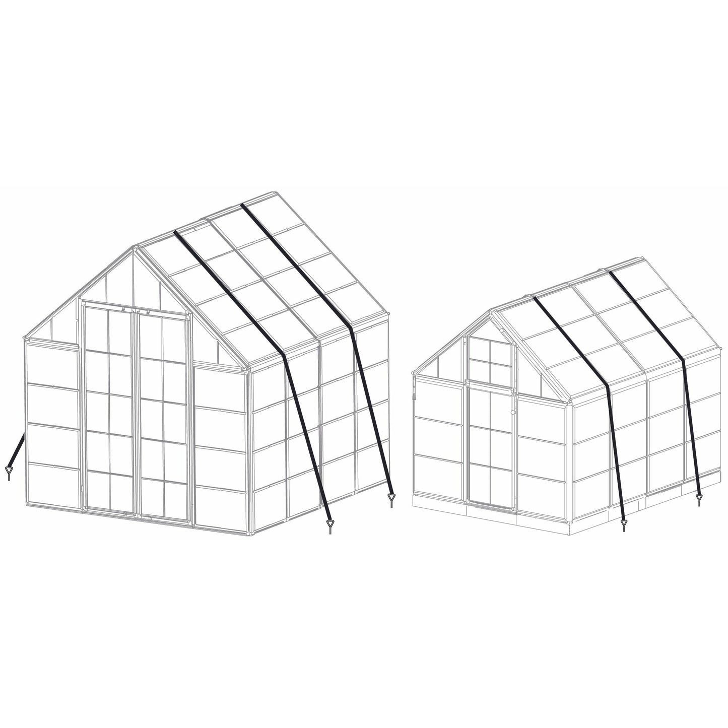 Palram Anchor Kit for Palram - Canopia Snap & Grow Greenhouses