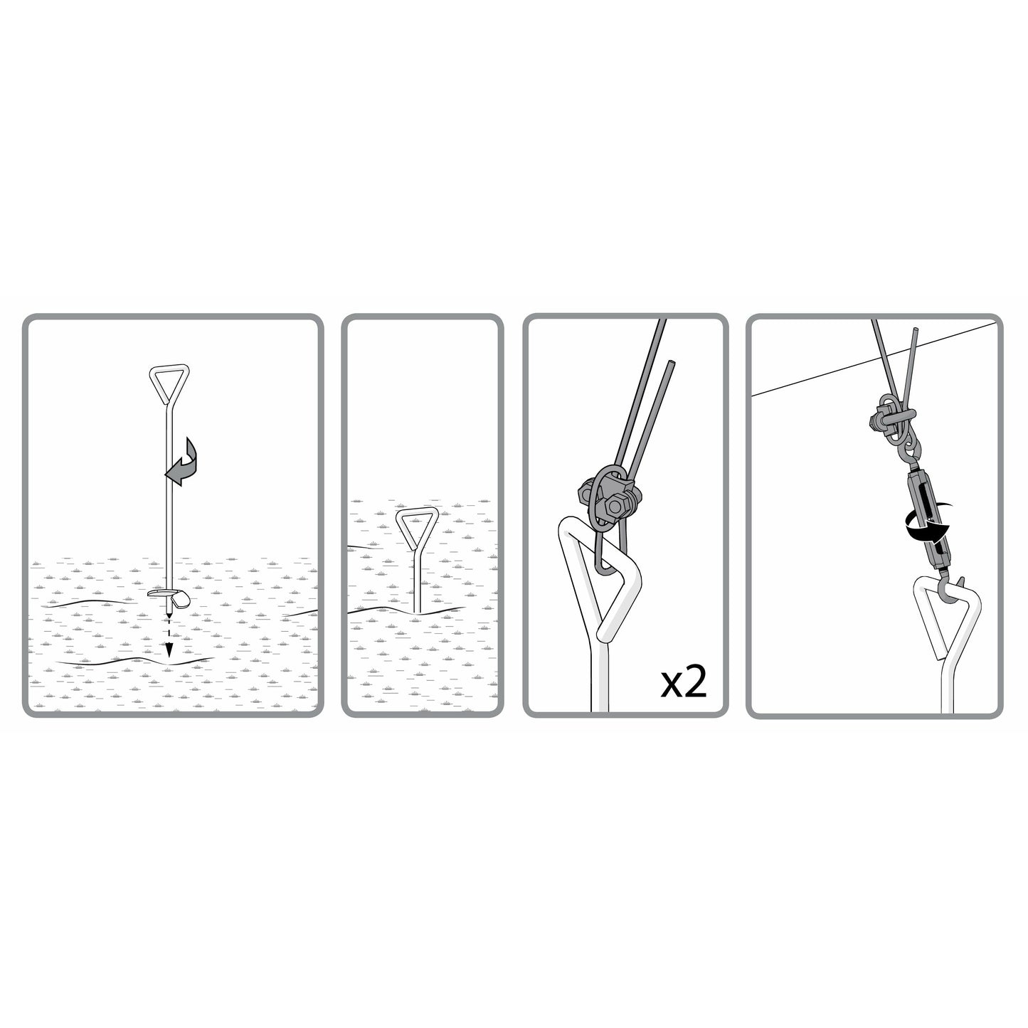 Palram Anchor Kit for Palram - Canopia Snap & Grow Greenhouses