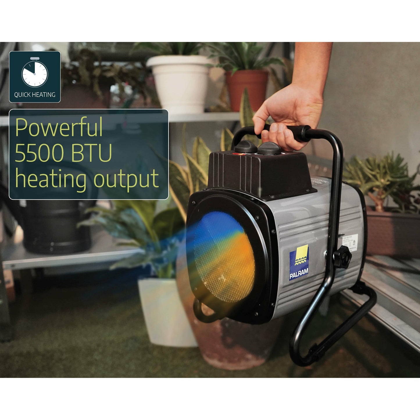 Palram - Canopia 1500W Portable Fan Heater