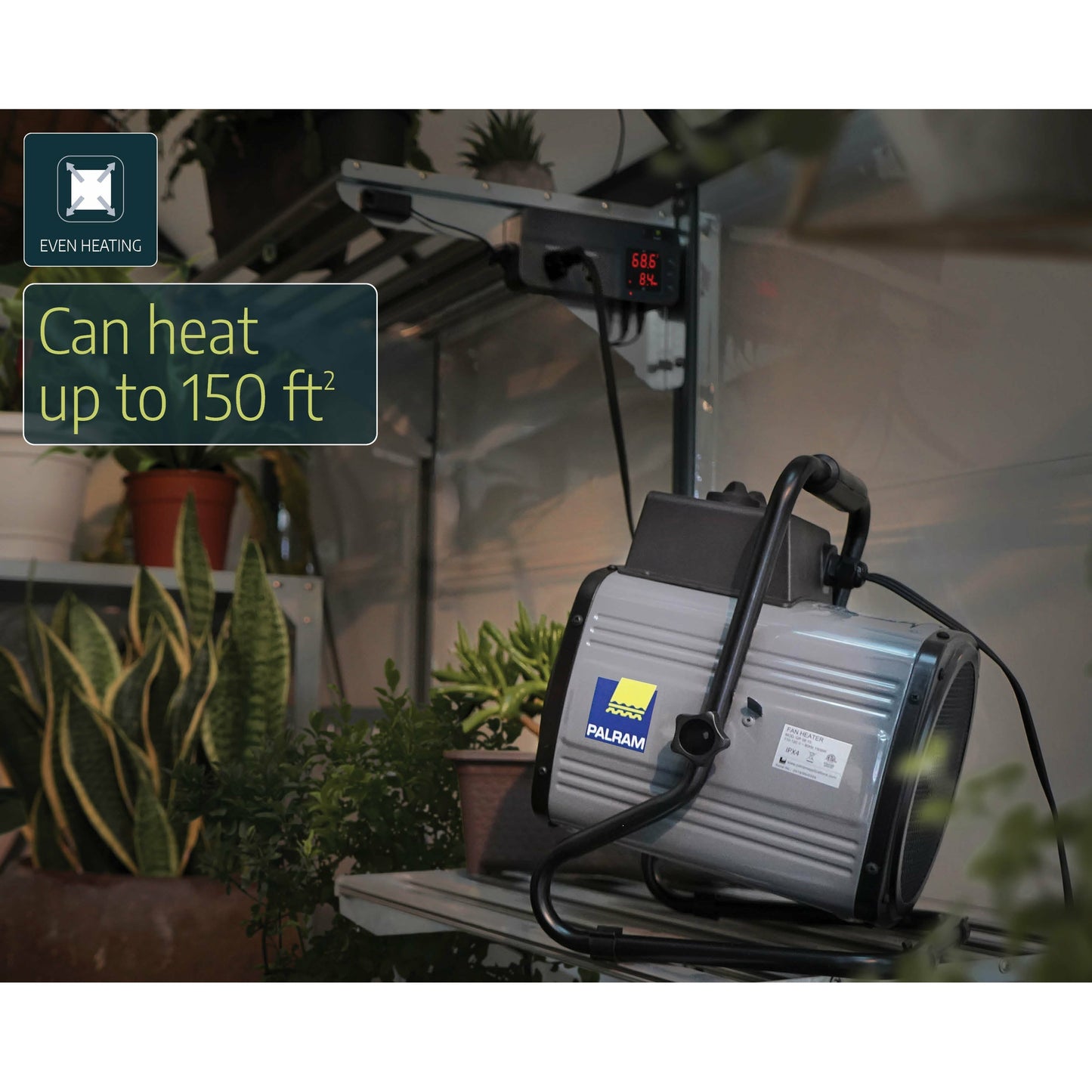 Palram - Canopia 1500W Portable Fan Heater