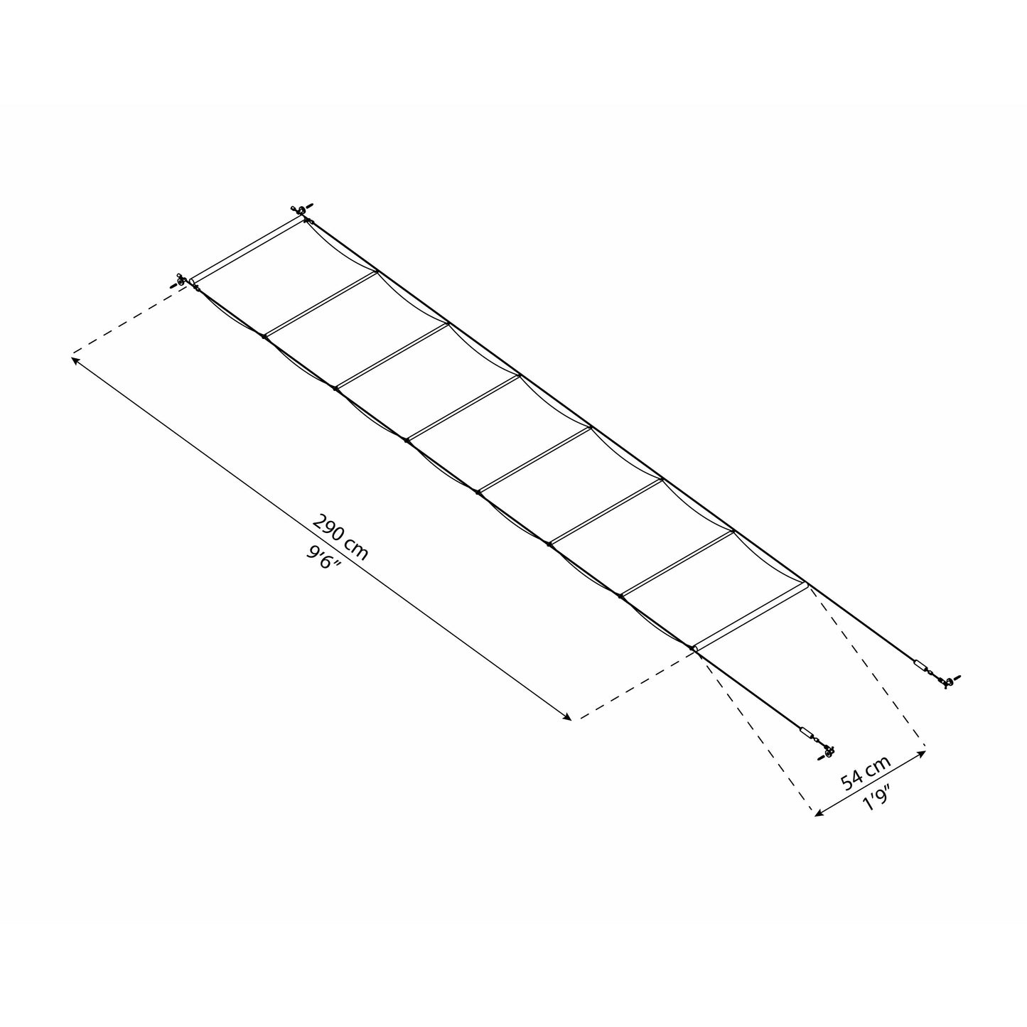 Palram Patio Cover Blinds 10' x 28' White