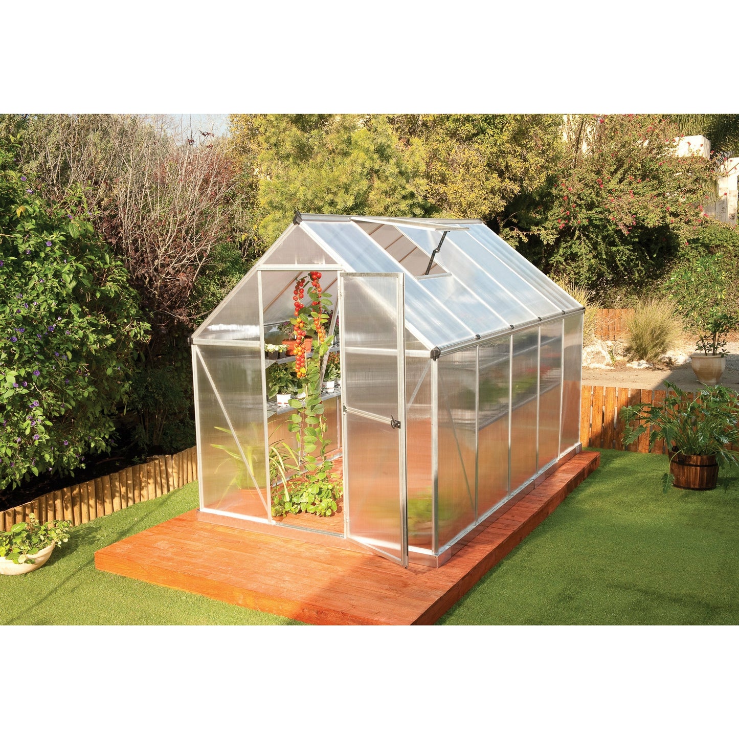 Palram Mythos 6' x 10' Greenhouse - Silver