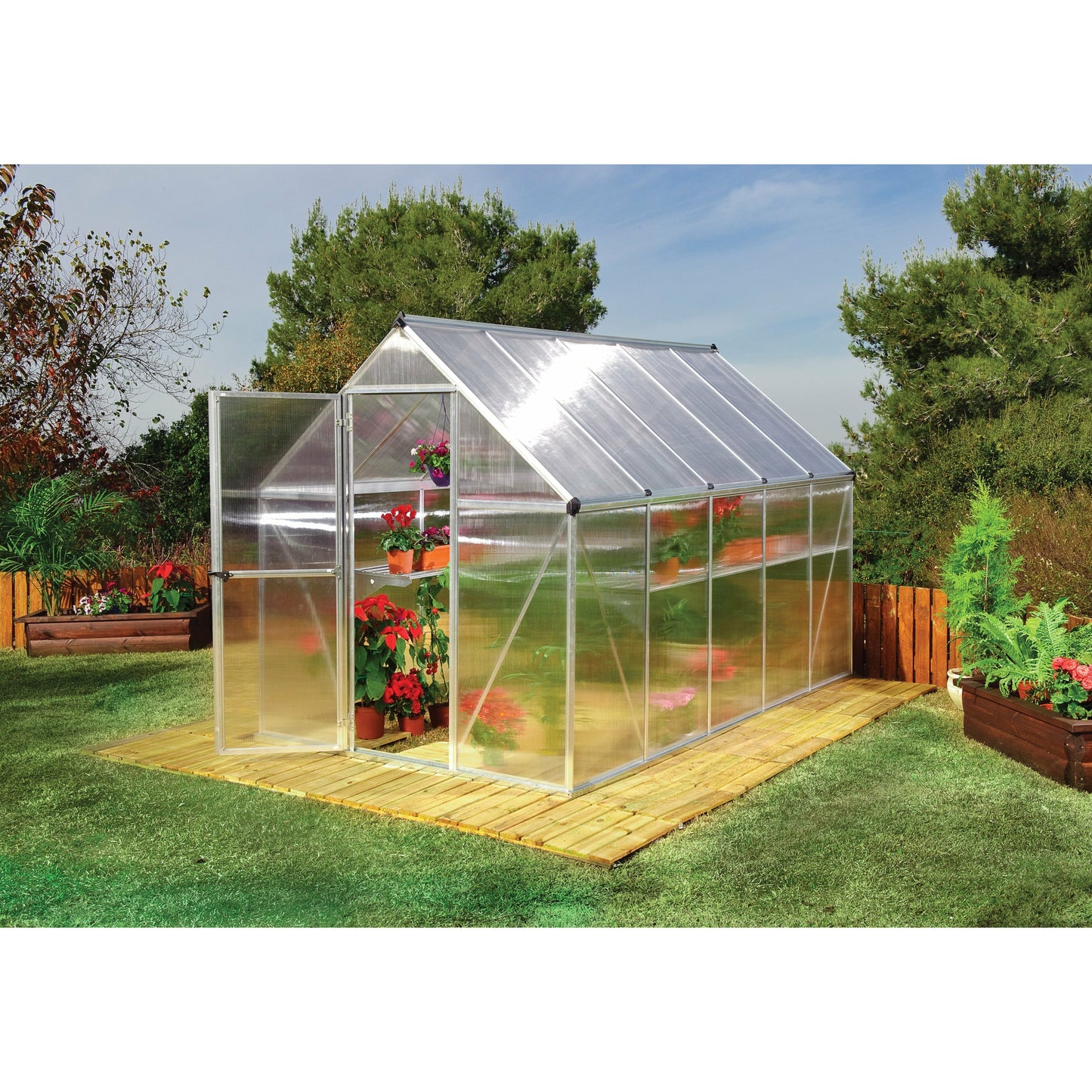 Palram Mythos 6' x 10' Greenhouse - Silver