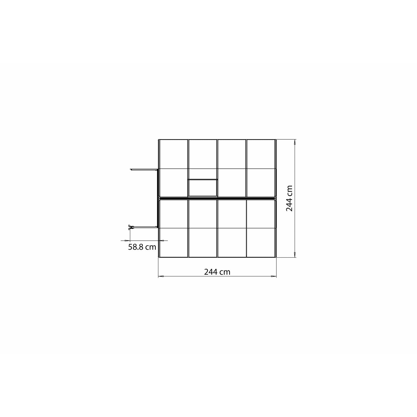 Palram Bella 8' x 8' Greenhouse