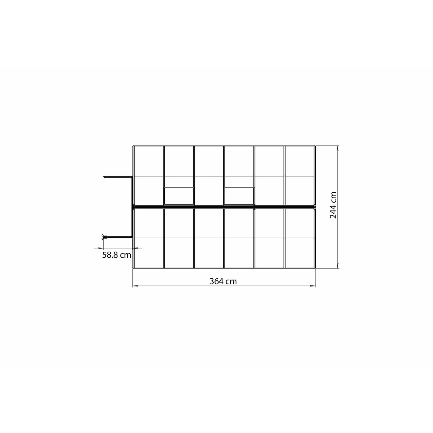 Palram Bella 8' x 12' Greenhouse