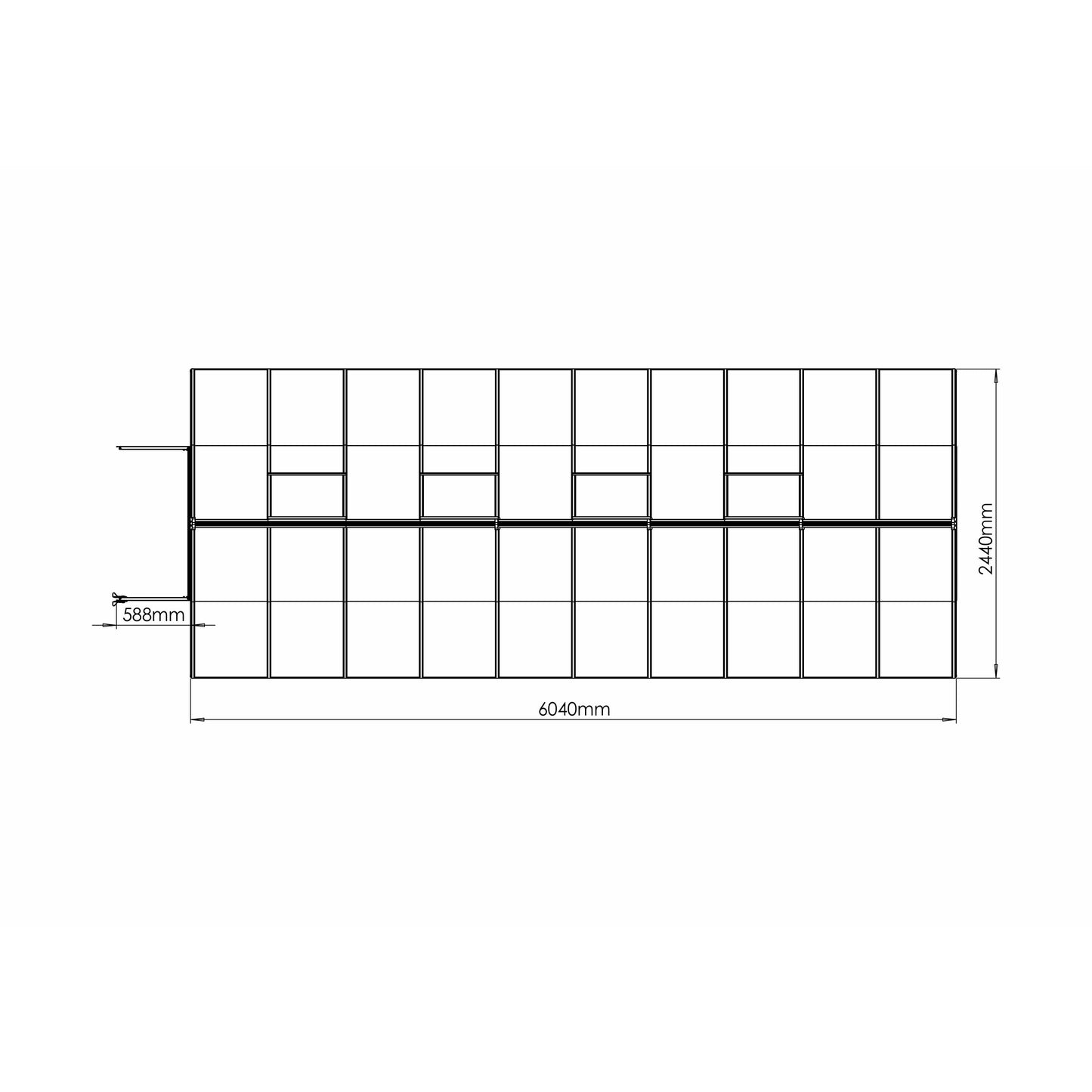 Palram Bella 8' x 20' Greenhouse