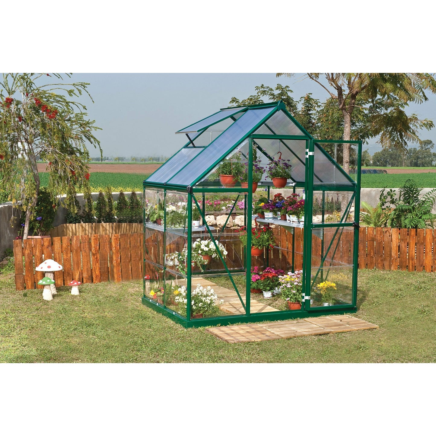 Palram Hybrid 6' x 4' Greenhouse - Green