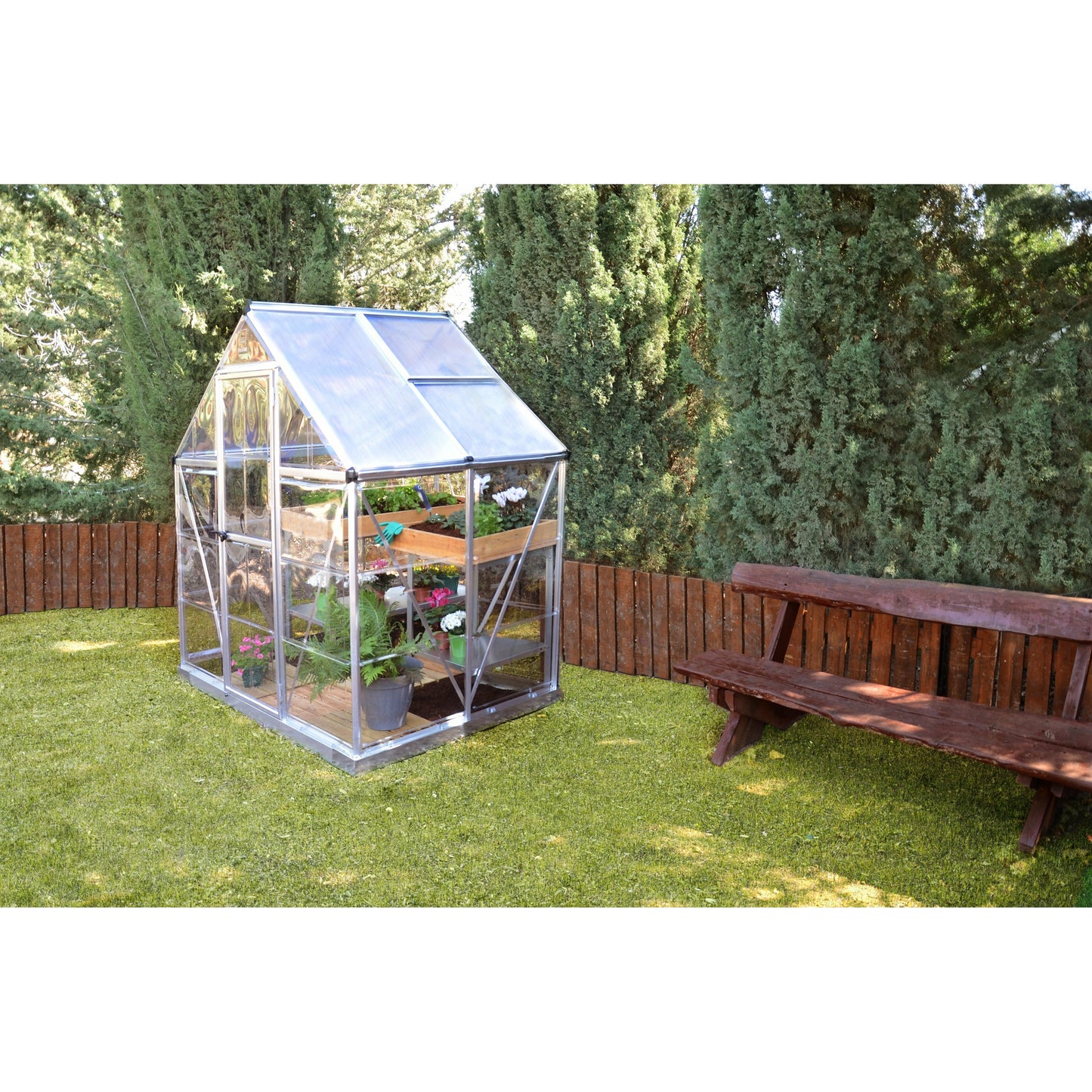 Palram Hybrid 6' x 4' Greenhouse - Silver