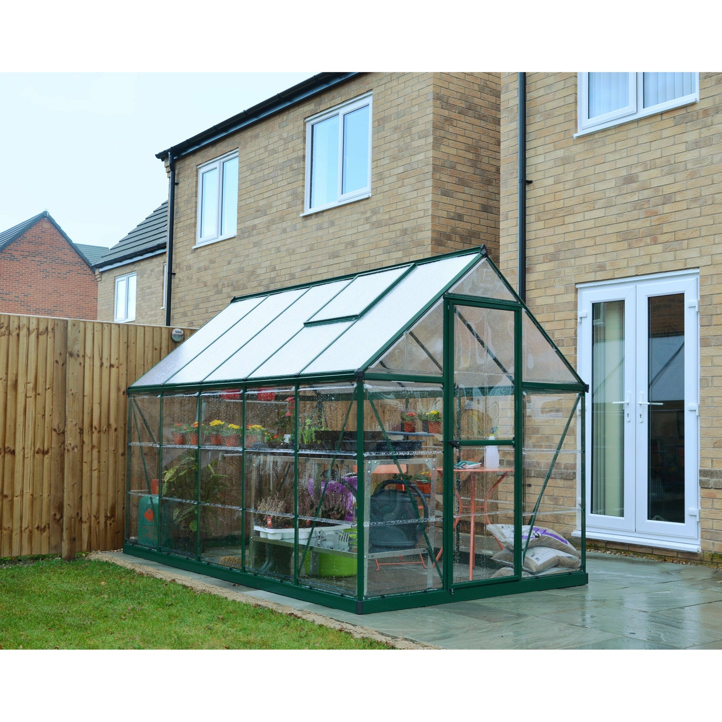 Palram Hybrid 6' x 10' Greenhouse - Green