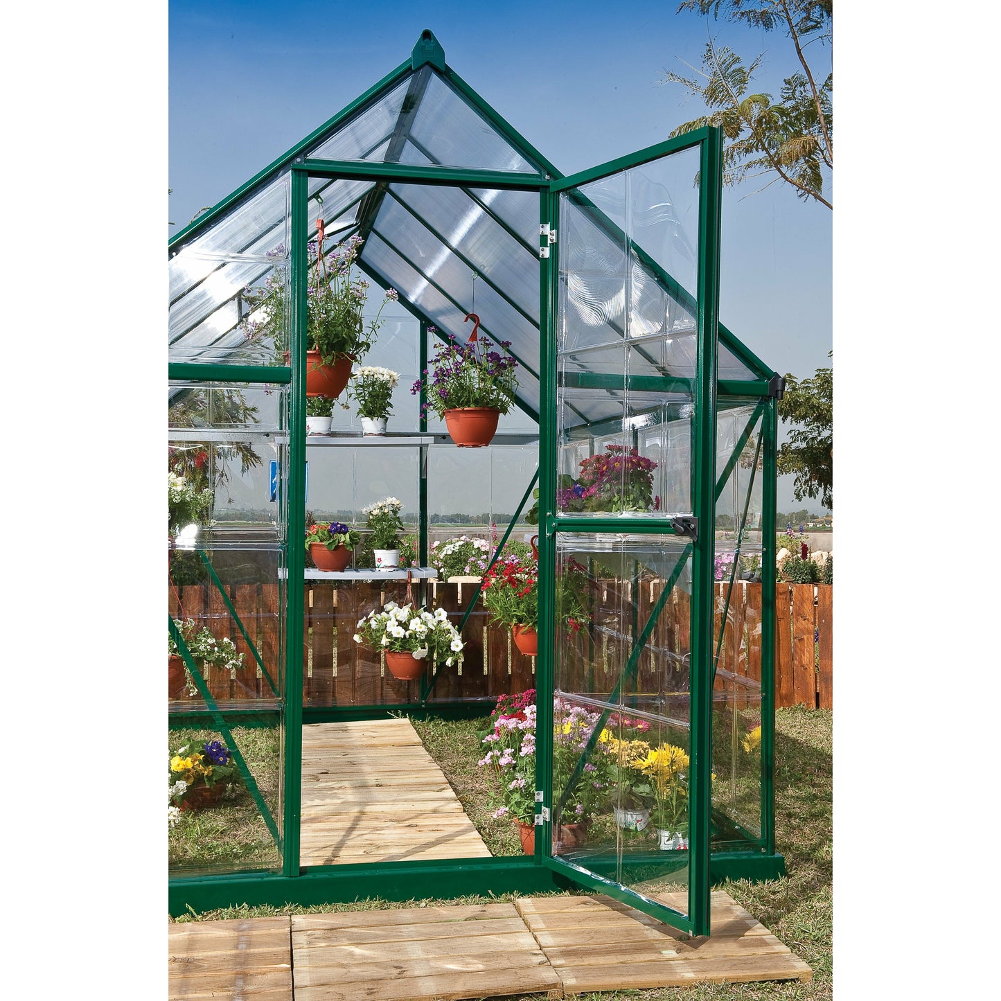 Palram Hybrid 6' x 10' Greenhouse - Green