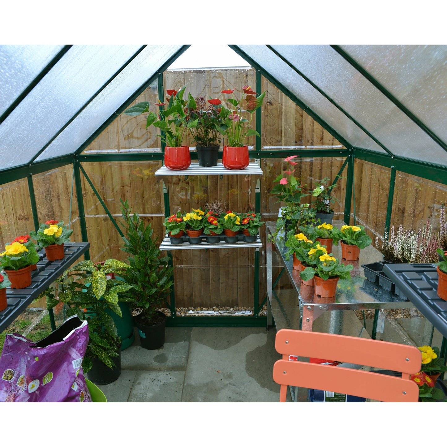 Palram Hybrid 6' x 10' Greenhouse - Green