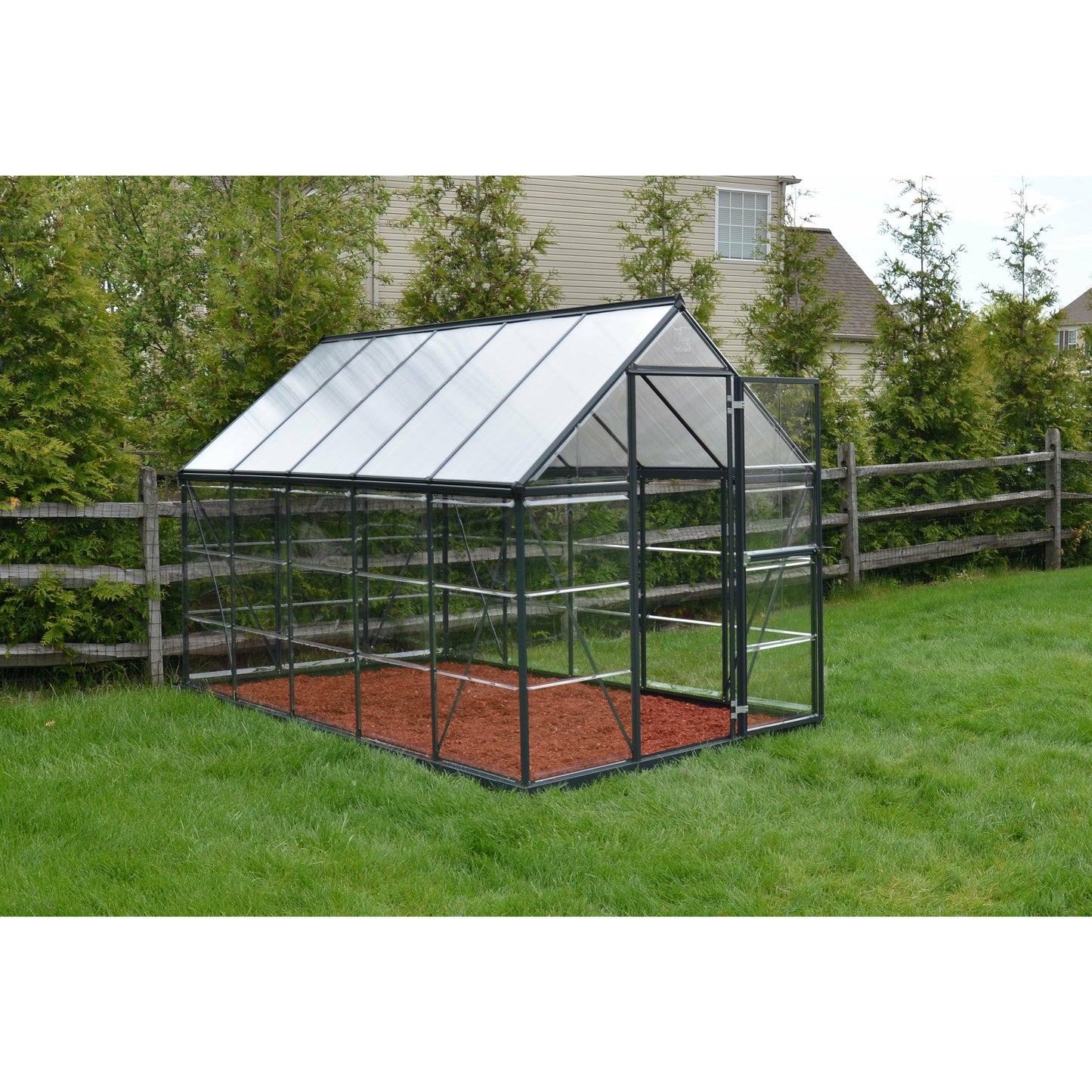 Palram Hybrid 6' x 10' Greenhouse - Gray