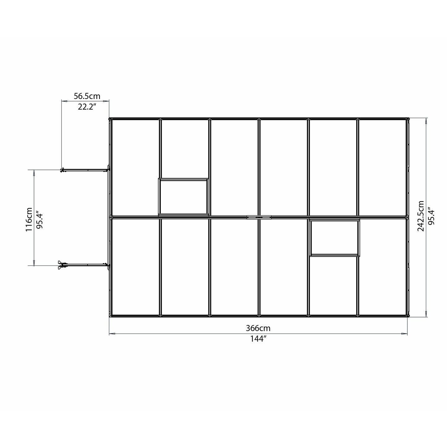 Palram Essence 8' x 12' Greenhouse