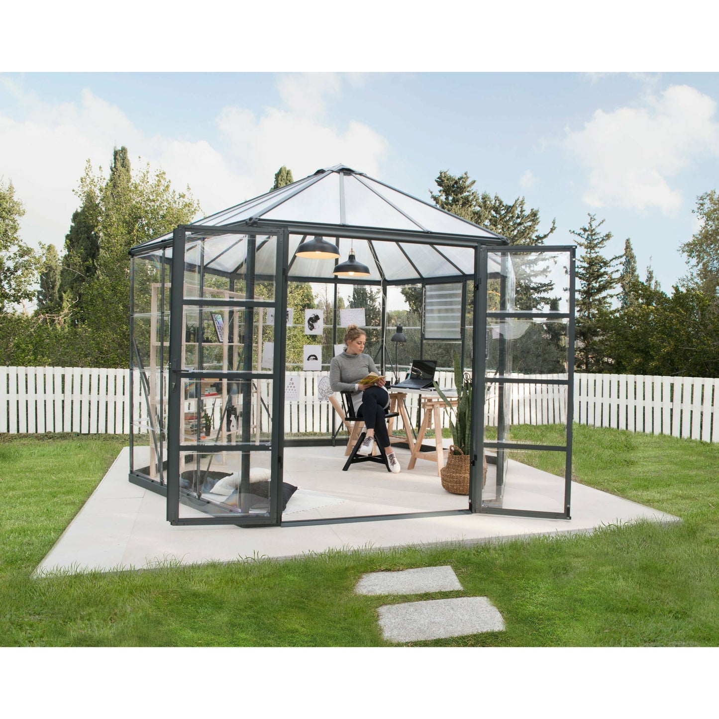 Palram Oasis Hex Greenhouse 12'