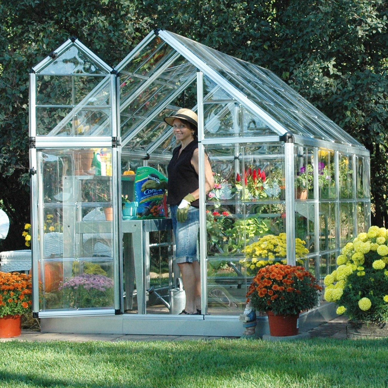 Palram Snap & Grow 6' x 8' Greenhouse - Silver