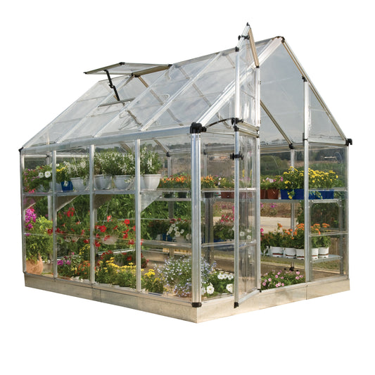 Palram Snap & Grow 6' x 8' Greenhouse - Silver