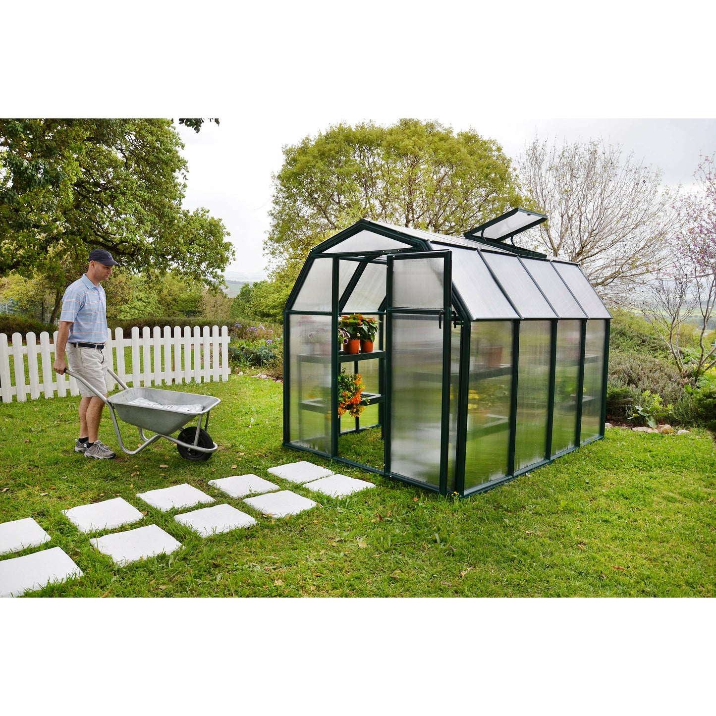 Rion EcoGrow 6' x 8' Greenhouse