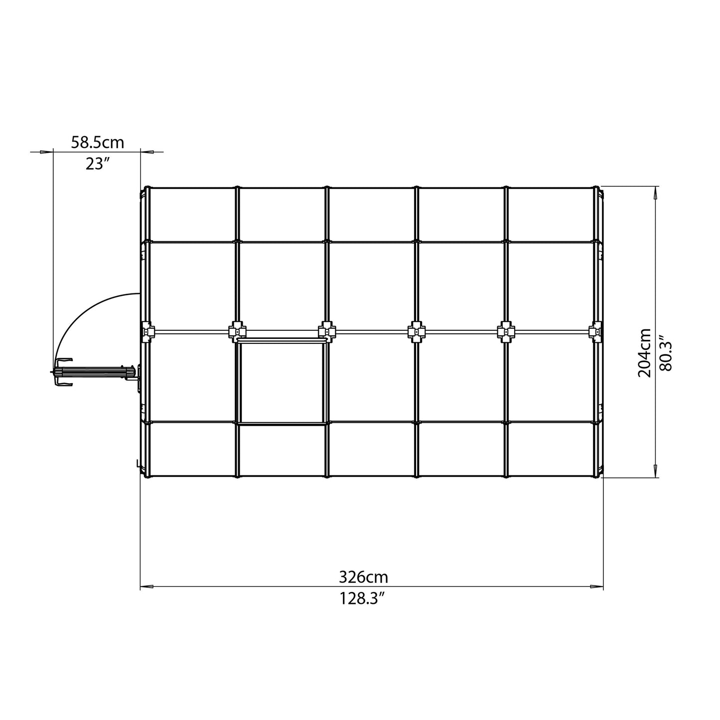 Rion EcoGrow 6' x 10' Greenhouse