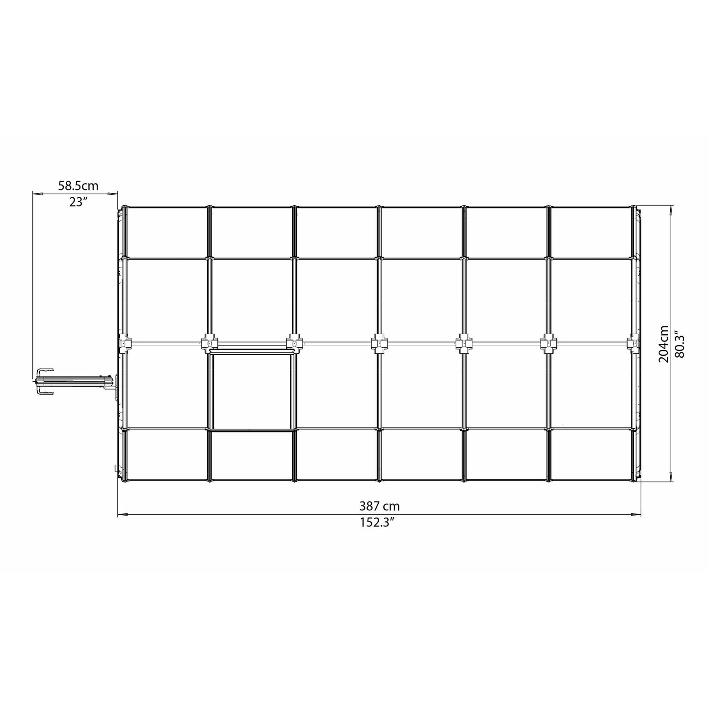 Rion EcoGrow 6' x 12' Greenhouse