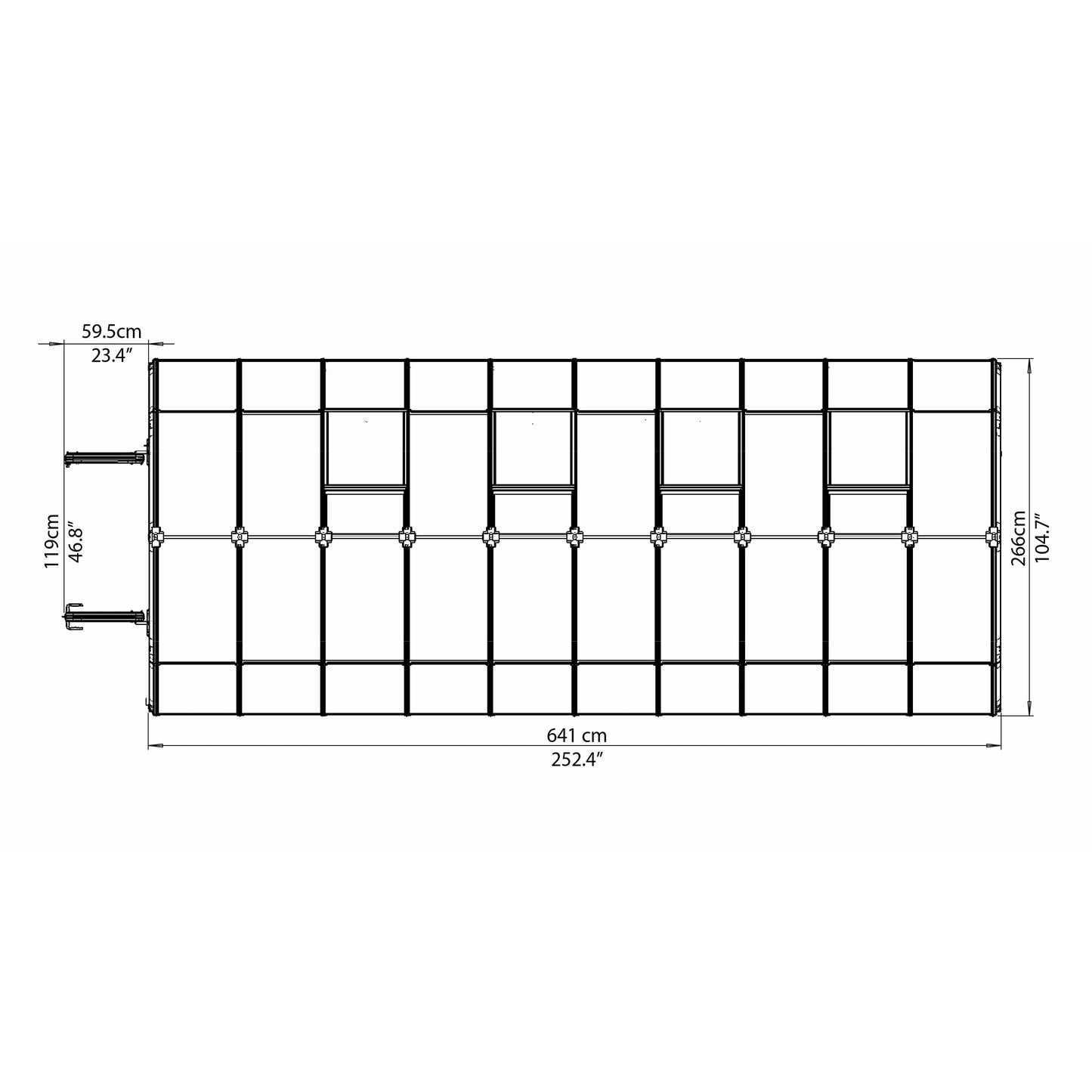Rion Hobby Gardener 8' x 20' Greenhouse